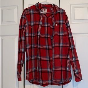 Red flannel shirt
